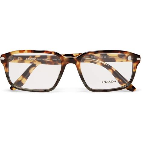 prada havana square-frame tortoiseshell acetate optical glasses|PRADA EYEWEAR Square.